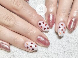 ハート/オーロラネイル