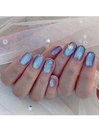 冬マグネットネイル♪