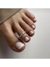 ［Foot］French（フレンチ×スキンカラー）ケア込み