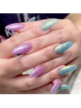ネイルズ ヒマワリ(Nails Himawari)/【前田担当】フラッシュネイル