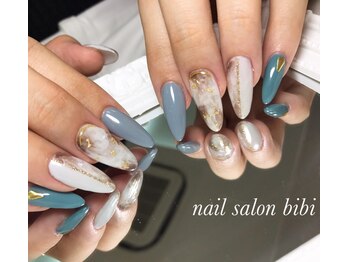 ネイルサロン ビビ(bibi)/話題の白べっ甲デザイン