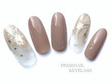 プレス ネイルアンドアイラッシュ(PRESS NAIL&EYELASH)/ぬりかけ×シール