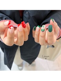 クリスマスネイル パラジェル