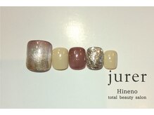 ネイルアンドアイラッシュデザインサロン ジュレ 日根野店/FOOT 定額デザイン7700円コース