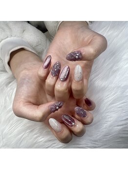 ヘブン ネイル 鶯谷(HEAVEN Nail)/パールフラワーネイル