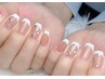 再来　フレンチネイル　ベースカラー込み
