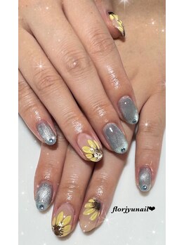 フロージュ ネイル(florjyu nail)/ひまわりnail