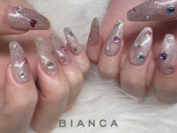 カラフルクリスタルネイル¥10000