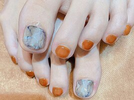 大理石フットネイル