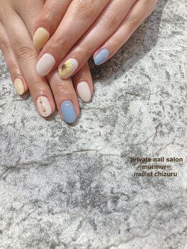 プライベート ネイルサロン マーマ(murmur)/夏フラワーネイル