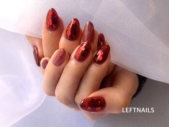 レフトネイルズ(LEFTNAILS)/冬ネイル/マグネットフラッシュ