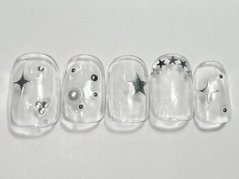 ネイルメゾン 渋谷店(NAIL MAISON)/韓国キラキラクリア￥4500