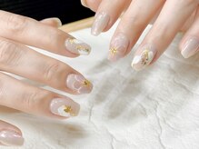 08ネイル(08 nail＆school)/ニュアンス×フラワー