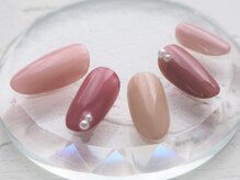 ネイルクリニック(NAIL CLINIC)/ハンドネイル/ヌーディ/パール