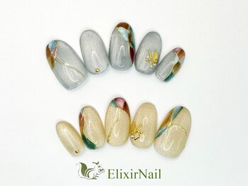 エリクサーネイル 神田(Elixir Nail)/ハンドやり放題/クーポン使用