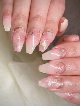 ジェイズネイル(J's nail)/ピンク大理石風