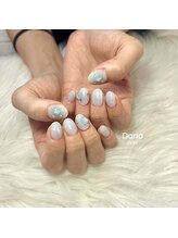 ダリア(Daria)/夏色ワンホンネイルローズネイル