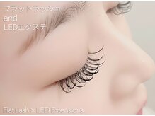 ディーエル ビューティー 二子玉川店(DL BEAUTY)/フラットラッシュ×LEDエクステ