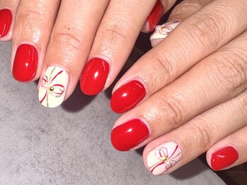 パープルの爪屋/水引ネイル