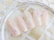 ネイルサロン あかねいろ/春夏大人シンプル　ニュアンス