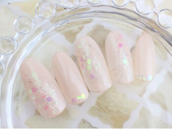 ネイルサロン あかねいろ/春夏大人シンプル　ニュアンス