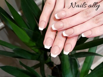 ネイルズアリー 立川店(Nails ally)/フレンチ×春色×オフィスネイル