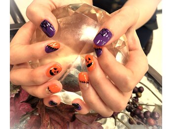 ネイルサロン スクール アンジェラ 水戸本店/ハロウィンネイル♪