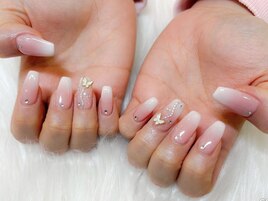 ベイビーブーマーネイル/蝶/春