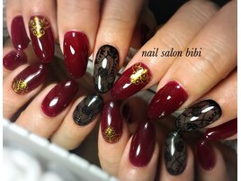 ボルドー×ブラック大人デザイン