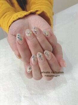 プライベート ネイルサロン マーマ(murmur)/ラメグラデーション