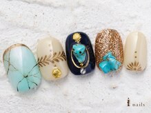 アイネイルズ 横浜WEST店(I-nails)/大理石エスニック11000円