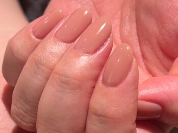 アマンネイル(aman.nail)/ベージュワンカラー