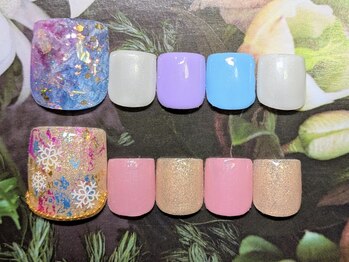 アムール(Amour)の写真/華やかで綺麗な足元を演出★年中足元のオシャレを楽しみたい方にもおすすめ♪フットケアメニューもご用意◎