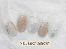 アムールユシマテン 上野湯島店(Amour)/キラキラ春夏のネイル¥7980