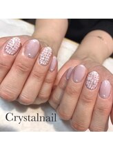 クリスタルネイル ボンベルタ橘店(CRYSTAL NAIL)/ツイードネイル