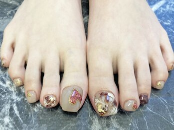 ライトウェーブ 長野駅前店/Footカフェラテ・アシメネイル♪