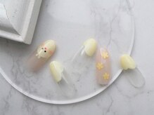 ネイル スパ ココプラス(Nail spa Cocoplus)/ゆるカワひよこのフレンチネイル