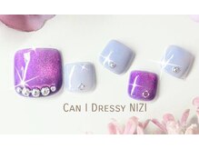 キャンアイドレッシー ニジ(Can I Dressy NIZI)/【Foot マグネットネイル】