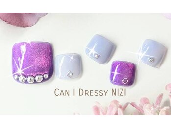 キャンアイドレッシー ニジ(Can I Dressy NIZI)/【Foot マグネットネイル】
