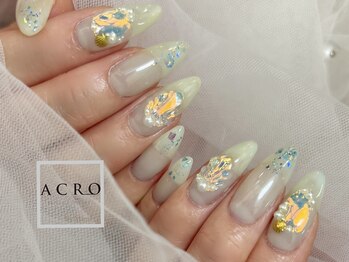 アクロネイル アンド アイ(ACRO NAIL&EYE)/マーメイドネイル