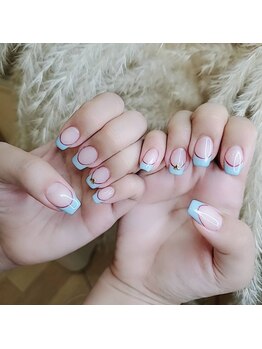 ローラネイル(Roller nail)/ジェルフレンチコース¥8500