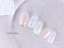 ルークネイル 恵比寿店(LUKE NAIL)/大人ニュアンスクリアマーブル