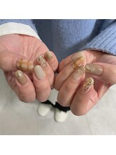 ロクサンサン(633)/チェック×ラメ