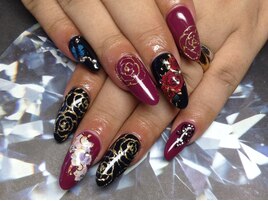 バラアートネイル