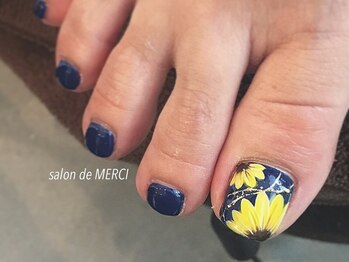 サロン ド メルシー(Salon de MERCI)/footヒマワリnail☆
