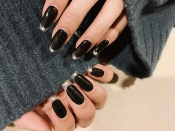 ネイルズ ララ(nails Lala)/クリアフレンチ。