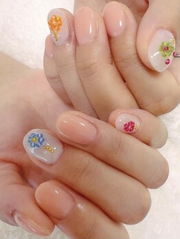 フレチル(frachill)/4本アート・ビーズフラワー