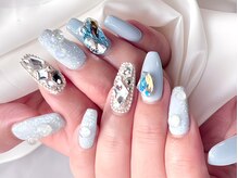 ネイルアンドアイラッシュ シシュ なんば本店(nail&eyelash SyiSyu)/ブルーネイル