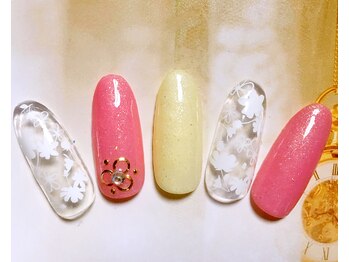 エンジェルビューティーネイルアンドアイラッシュ(Angel Beauty nail&eyelash)/夏のシンプル定額ネイル