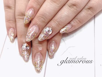 ネイルグラマラス 西新井店/《パラジェル》春ラメグラ